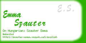 emma szauter business card